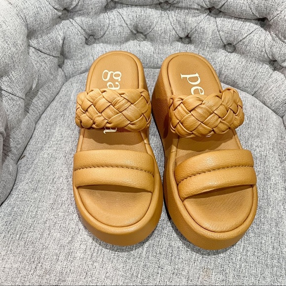 Pedro Garcia Braided Napa Platform Wedge Sandals size 36.5 - Picture 9 of 11